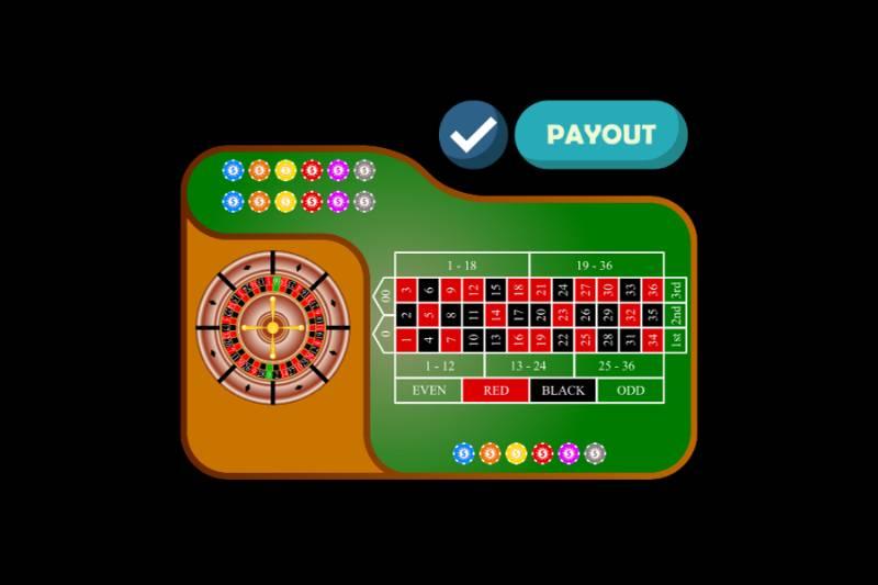 roulette table payout